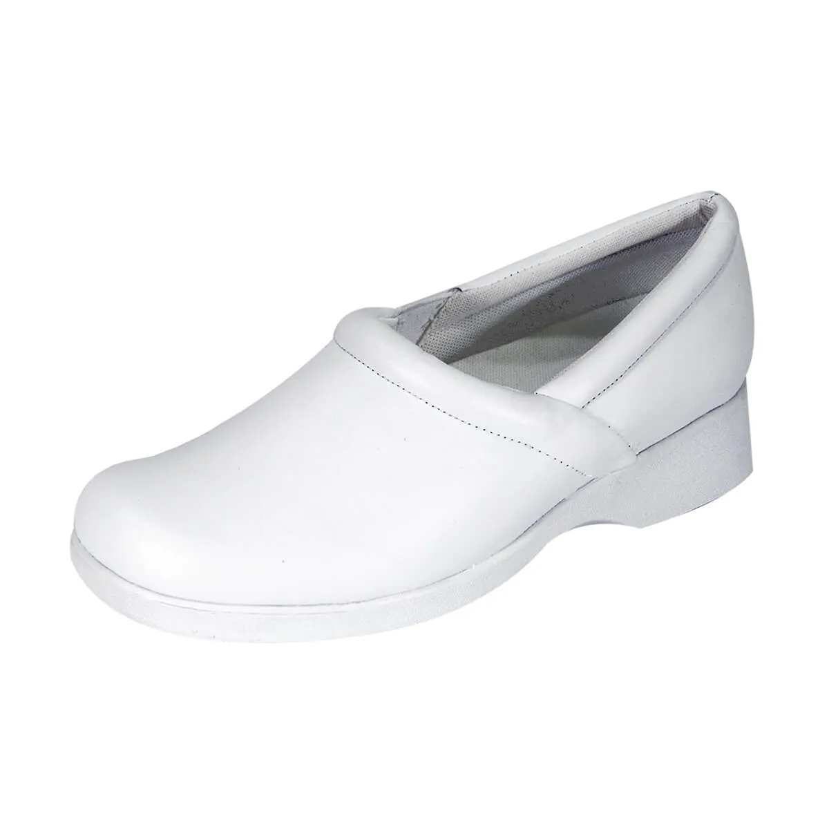 24 HOUR COMFORT Carol Women's Wide Width Leather Slip-On Shoes