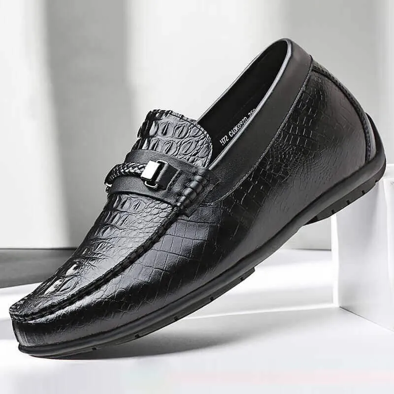 6 CM / 2.36 Inches Taller - CMR CHAMARIPA Slip-On Elevator Loafer Casual Height Increasing Shoes For Men