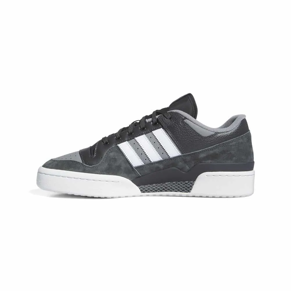 Adidas Skateboarding Forum 84 Low ADV Carbon Crystal White Grey Three Skate Shoes