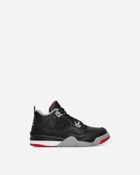 Air Jordan 4 Retro (PS) Sneakers Black / Fire Red / Cement