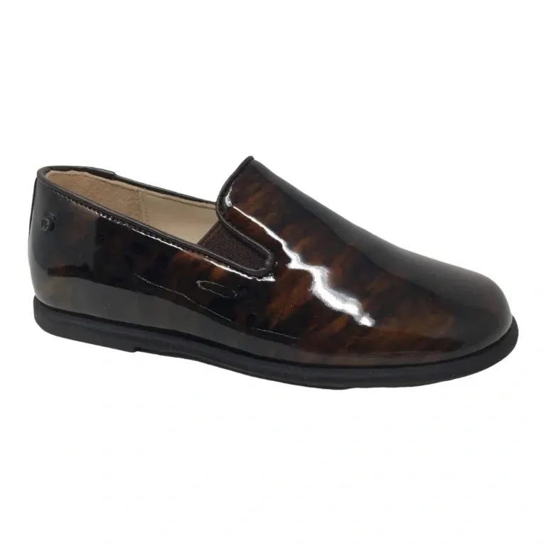 Benji - Brown Patent Leather Slip On for Boy/Girl by Manuela de Juan