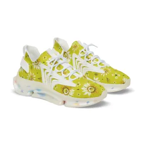 Fresh Spring Sunflowers Men's Mesh Sneakers