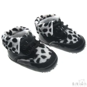 GIRLS PU LEOPARD PRINT SHOES: B144