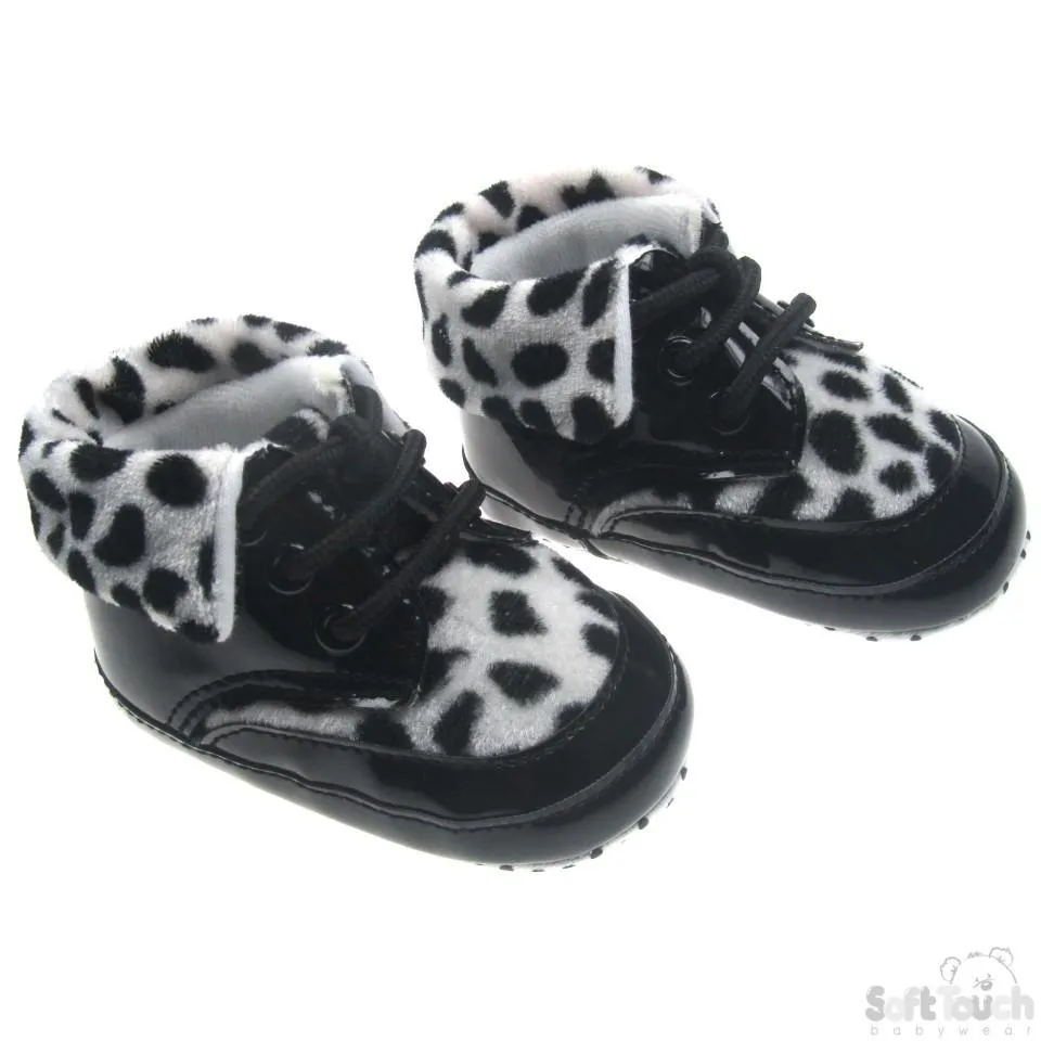 GIRLS PU LEOPARD PRINT SHOES: B144