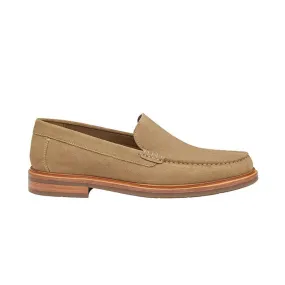 JOHNSTON & MURPHY LYLES VENETIAN SLIP ON TAUPE SUEDE - MENS