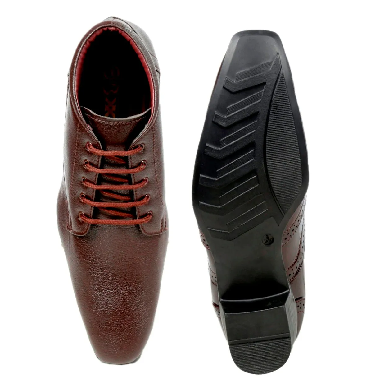 Men's Elevator Faux Leather Office Wear Boots