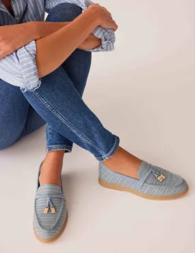 Sandrine Linen Loafer