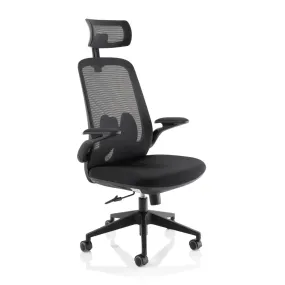 Sigma Executive Mesh Chair With Folding Arms