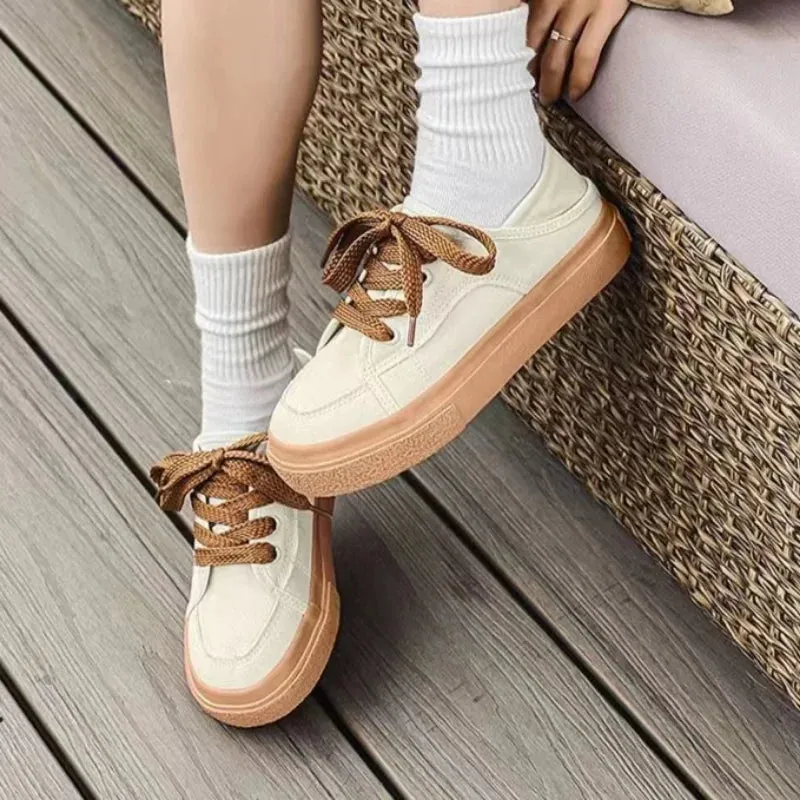 TAVIMART  -  Women's Sneakers， Classic Black Canvas Shoes， Platform Casual Vulcanized Shoes Luxurious Designer Shoes， Female Sports Shoes