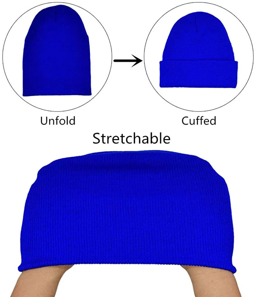 TYONMUJO Unisex Adult Knit Beanie for Men Women Warm Snug Hat Cap